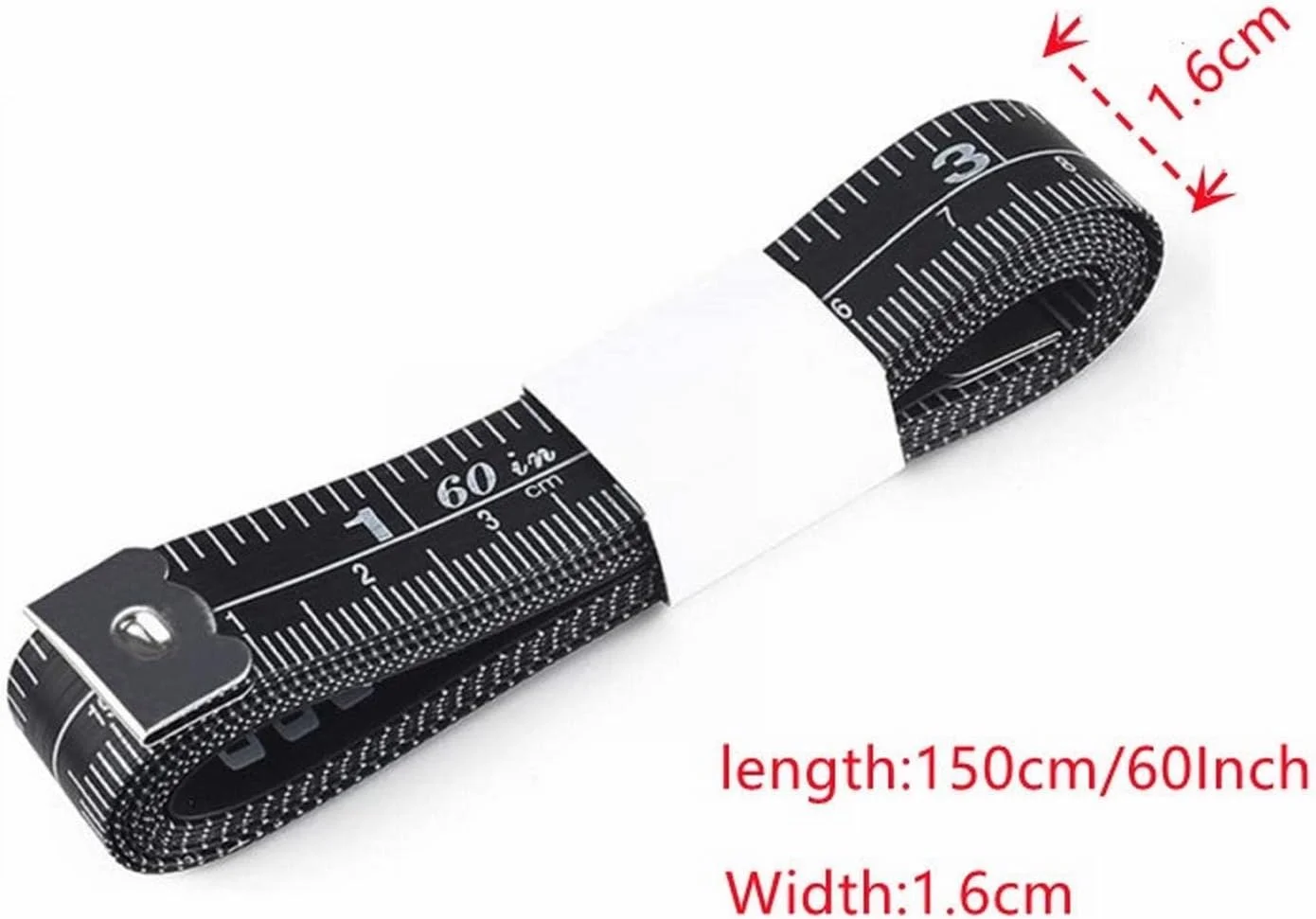 متر خیاطی دو طرفه YHUAEE، مناسب برای اندازه گیری پارچه، نوار نرم برای اندازه گیری دور سینه/کمر، 150 سانتی متر متر خیاطی دو طرفه YHUAEE، مناسب برای اندازه گیری پارچه، نوار نرم برای اندازه گیری دور سینه/کمر، 150 سانتی متر