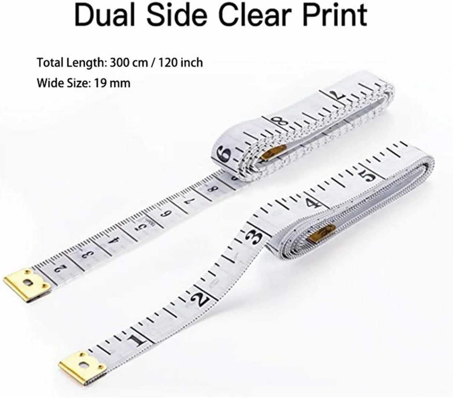 نوار اندازه گیری YHUAEE، مناسب خیاطی، طول 300 سانتی متر / 120 اینچ نوار اندازه گیری YHUAEE، مناسب خیاطی، طول 300 سانتی متر / 120 اینچ