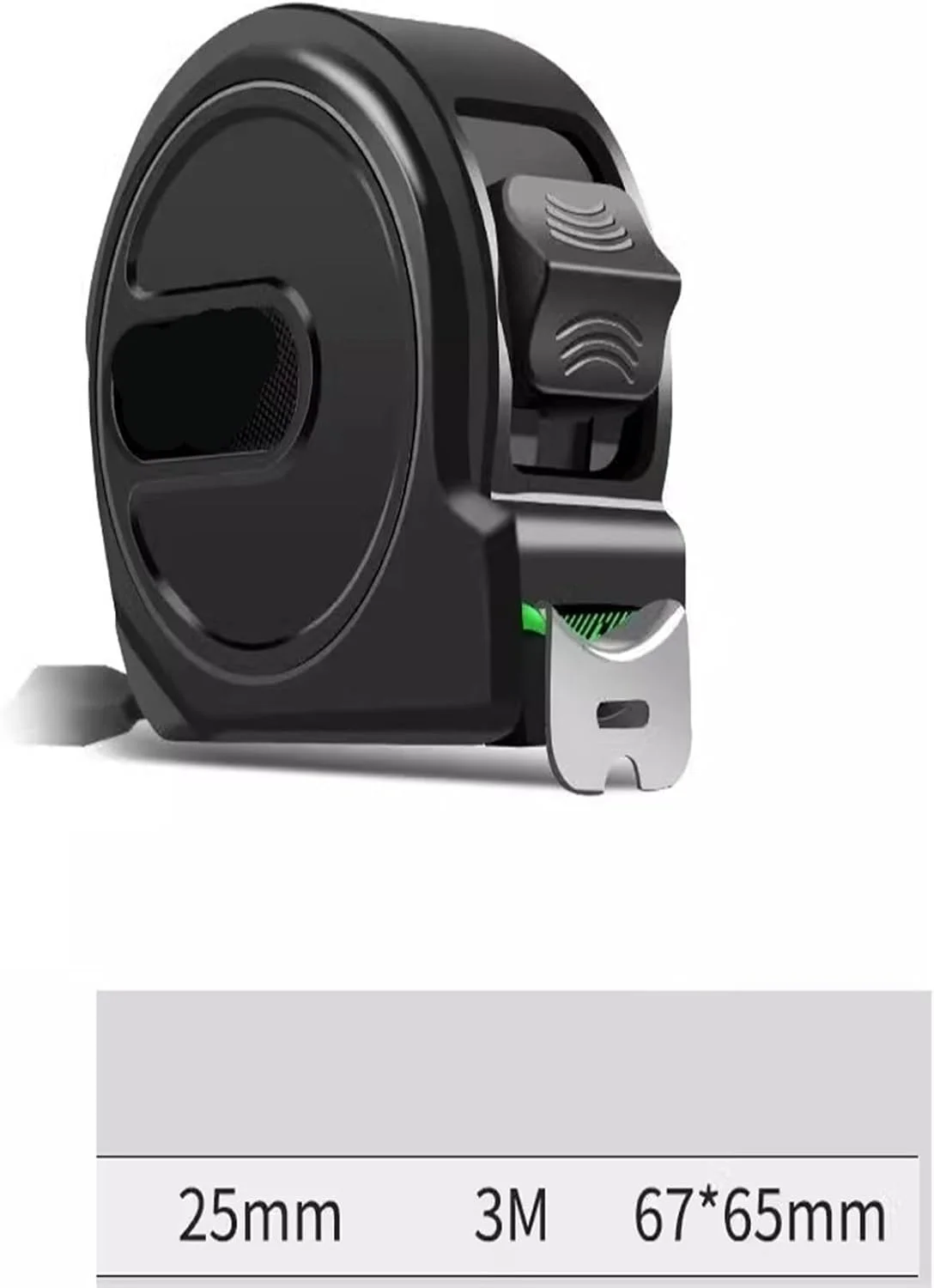 متر نواری YHUAEE، متر نواری فولادی فلورسنت، متر نواری خود قفل شونده ضخیم با دقت بالا، متر با مقیاس متریک مقاوم در برابر سایش