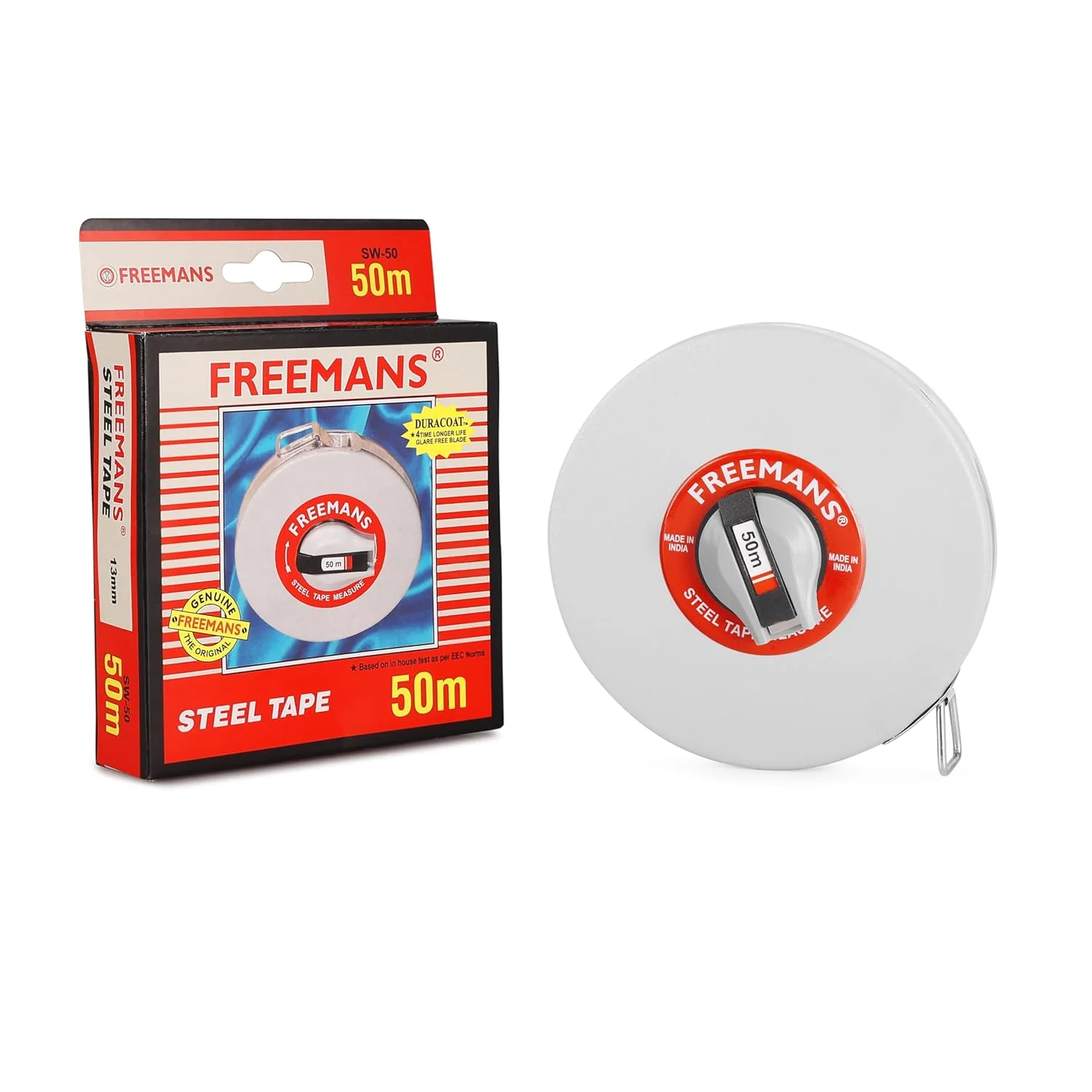 متر فلزی روکش چرمی 50 متری فریمنز با عرض 13 میلی متر