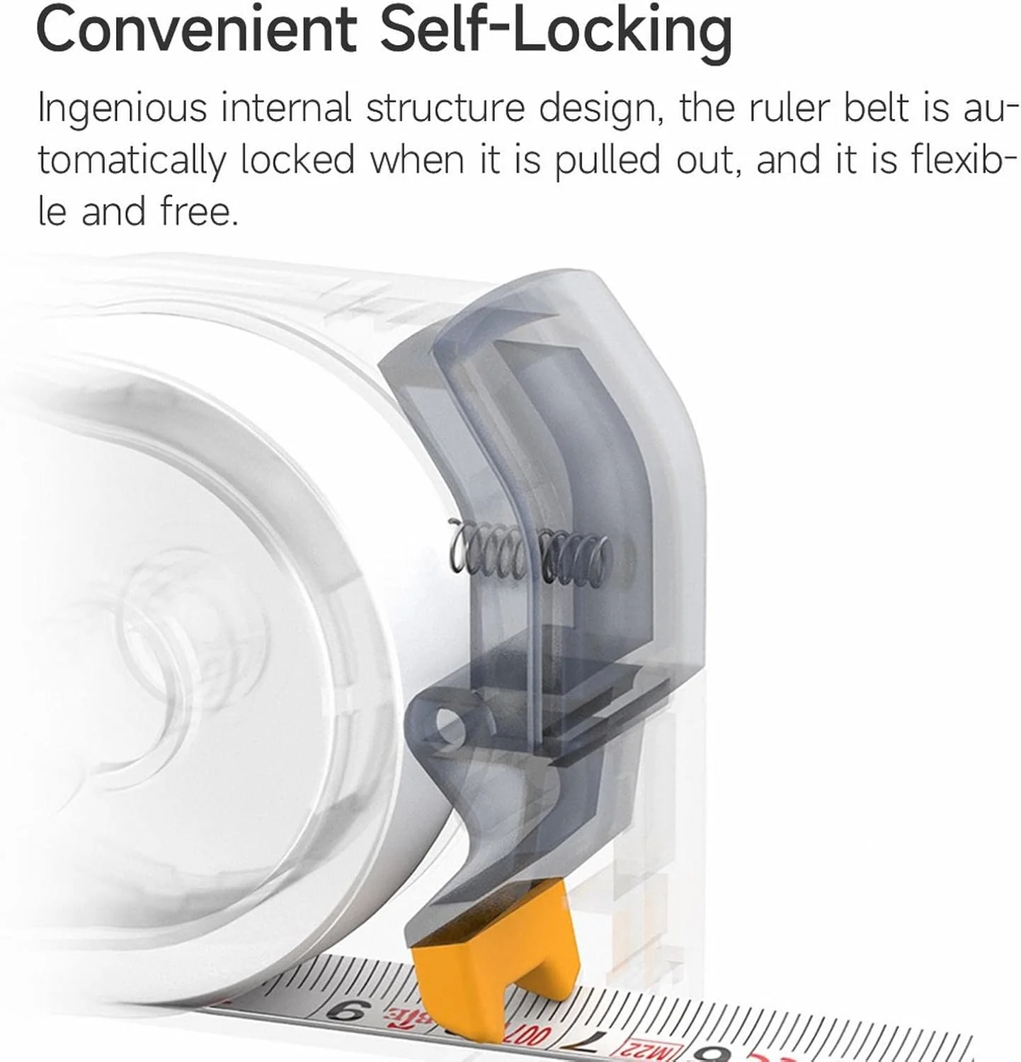 متر نواری، ابزار دقیق اندازه گیری برای ساخت و ساز با قفل خودکار