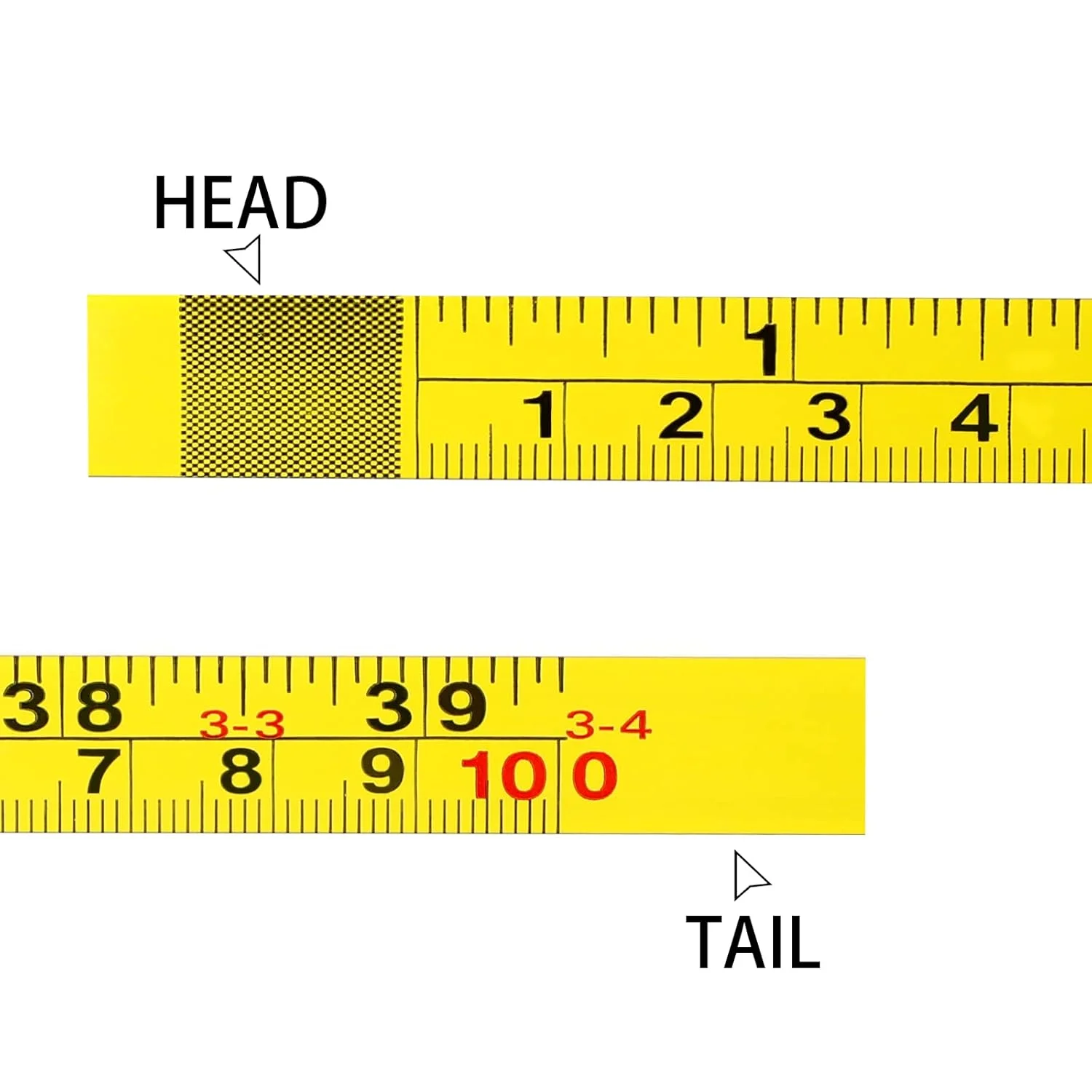 2 عدد نوار اندازه گیری فولادی خود چسب، 100 سانتی متر نوار اندازه گیری چسبنده از چپ به راست با پشتی چسبی، خط کش میز کار با مقیاس دوگانه برای کار، نجاری، اره، میز طراحی