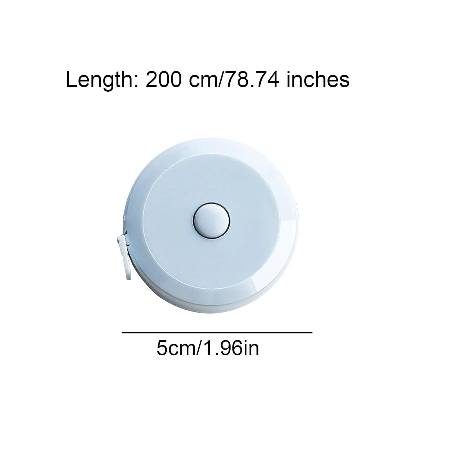 متر نواری جمع شونده برای اندازه گیری پارچه، خیاطی، بافندگی، اندازه گیری صنایع دستی، کاهش وزن، دکمه فشاری کوچک، خط کش دو مقیاسی متر نواری جمع شونده برای اندازه گیری پارچه، خیاطی، بافندگی، اندازه گیری صنایع دستی، کاهش وزن، دکمه فشاری کوچک، خط کش دو مقیاسی