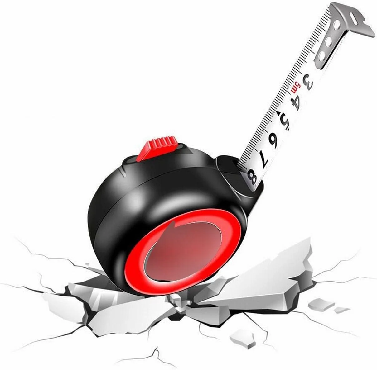 متر نواری مقاوم در برابر سقوط جدید، خط کش اندازه گیری دقیق، متر نواری فولادی ضد زنگ