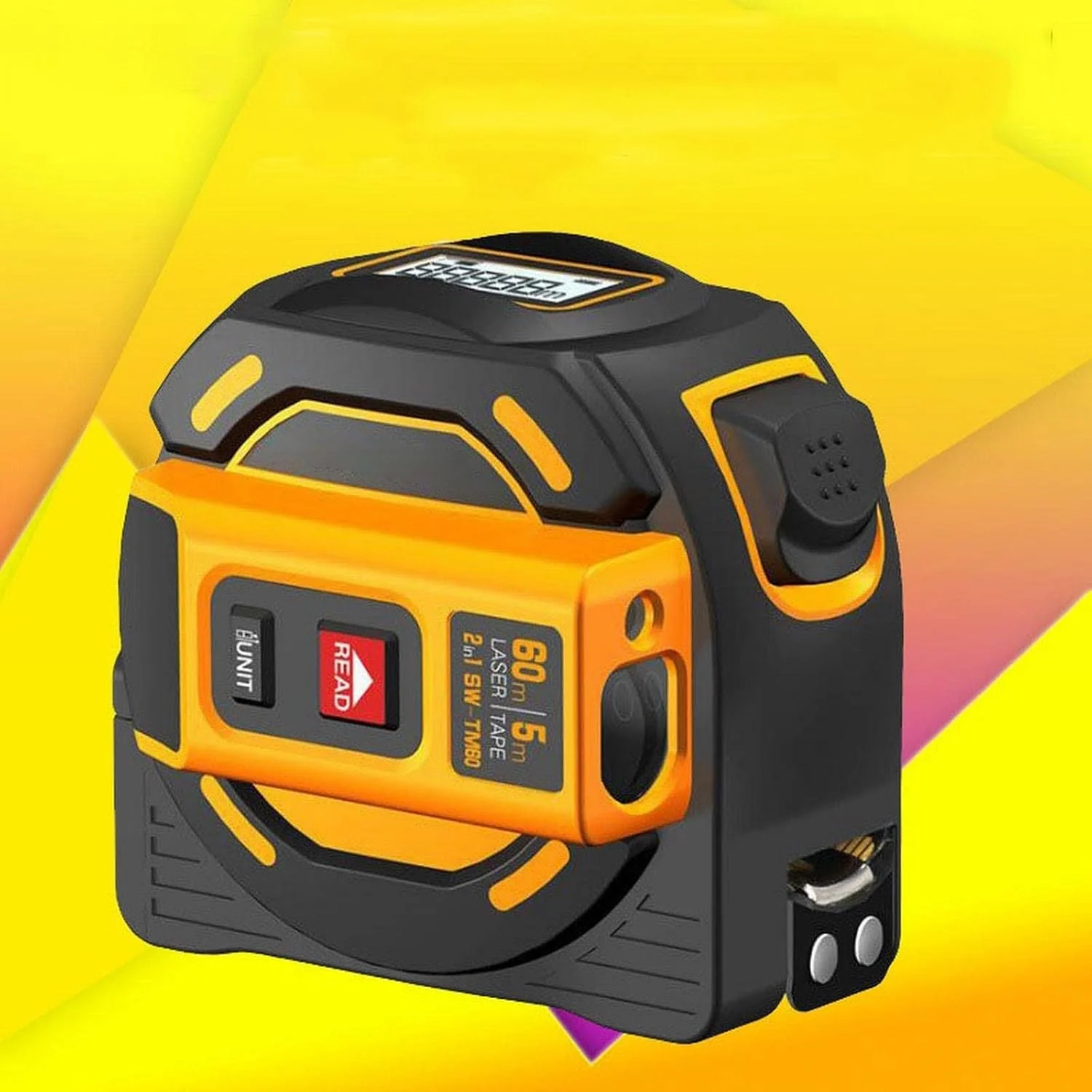 متر نواری YHUAEE 60 متری، ابزار اندازه گیری فاصله لیزری متر نواری YHUAEE 60 متری، ابزار اندازه گیری فاصله لیزری