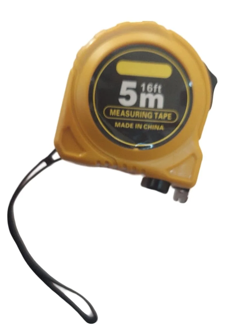 متر نواری 5 متری خود قفل شونده برای ساخت و ساز، نجاری و برق کارها