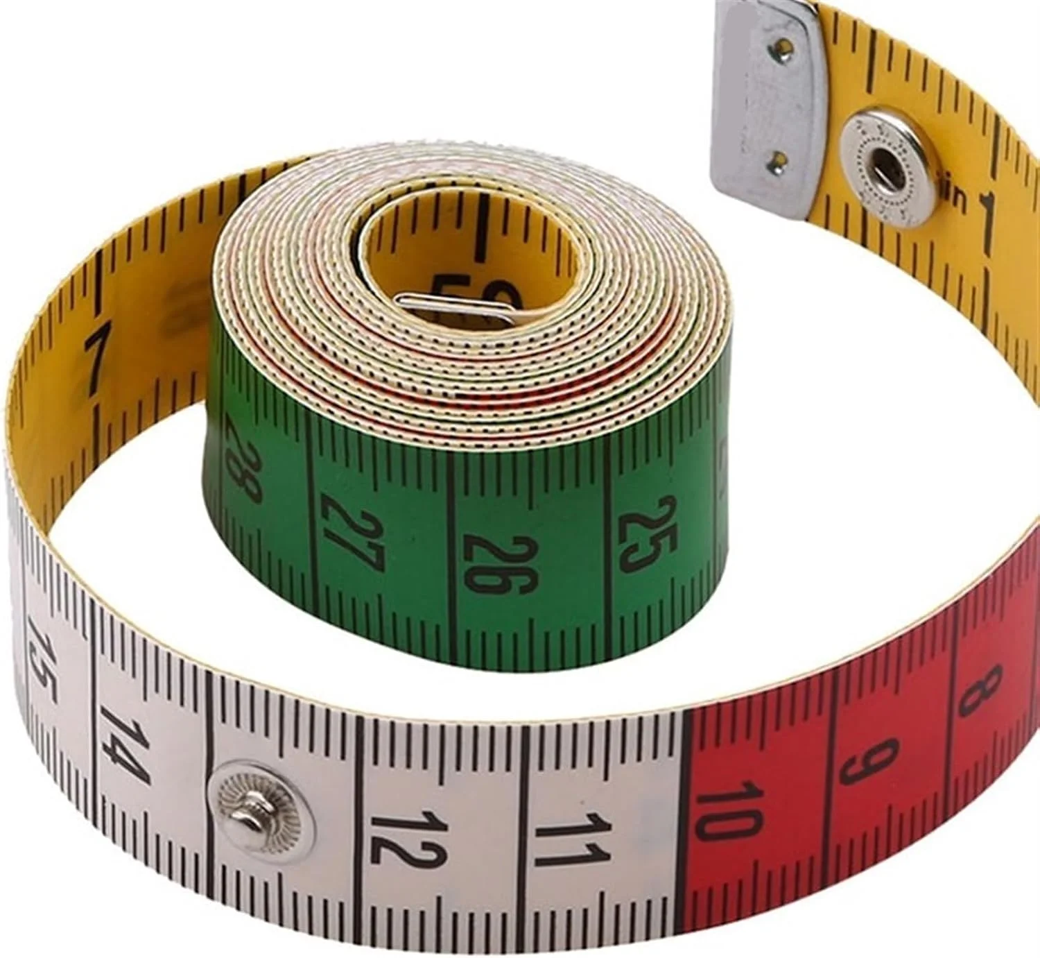 متر خیاطی قفل دار دو طرفه، خط کش خیاطی، متر نرم برای اندازه گیری بدن متر خیاطی قفل دار دو طرفه، خط کش خیاطی، متر نرم برای اندازه گیری بدن