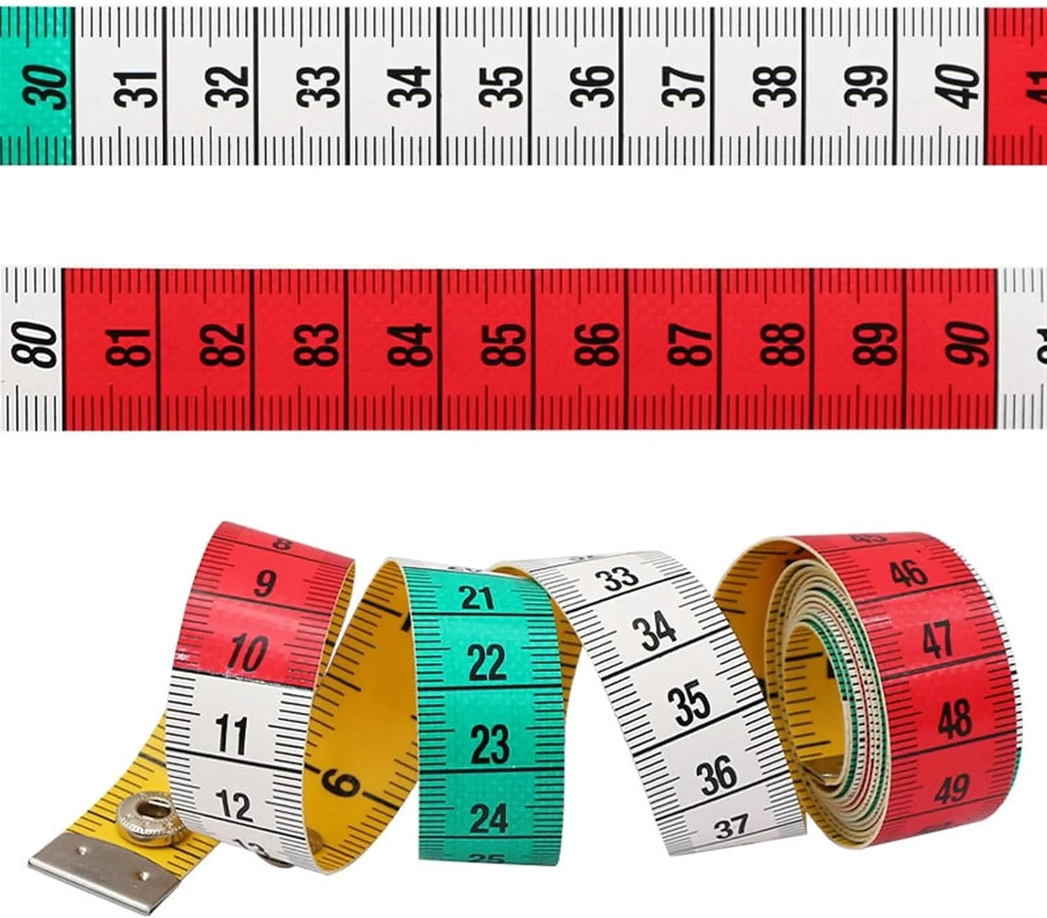 متر خیاطی قفل دار دو طرفه، خط کش خیاطی، متر نرم برای اندازه گیری بدن متر خیاطی قفل دار دو طرفه، خط کش خیاطی، متر نرم برای اندازه گیری بدن