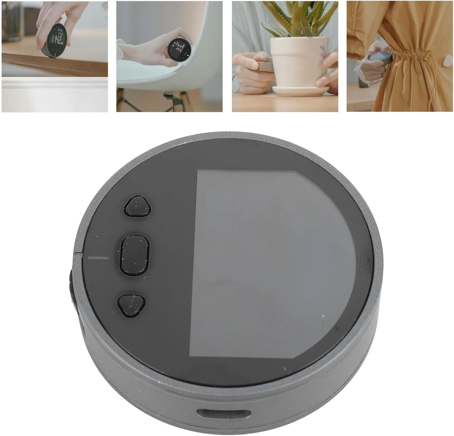 متر نواری الکترونیکی، ساخته شده از آلیاژ آلومینیوم، خط کش دیجیتال دقیق و قابل شارژ هوشمند برای اندازه گیری سطوح صاف، منحنی و قطر (دارای باتری داخلی) متر نواری الکترونیکی، ساخته شده از آلیاژ آلومینیوم، خط کش دیجیتال دقیق و قابل شارژ هوشمند برای اندازه گیری سطوح صاف، منحنی و قطر (دارای باتری داخلی)