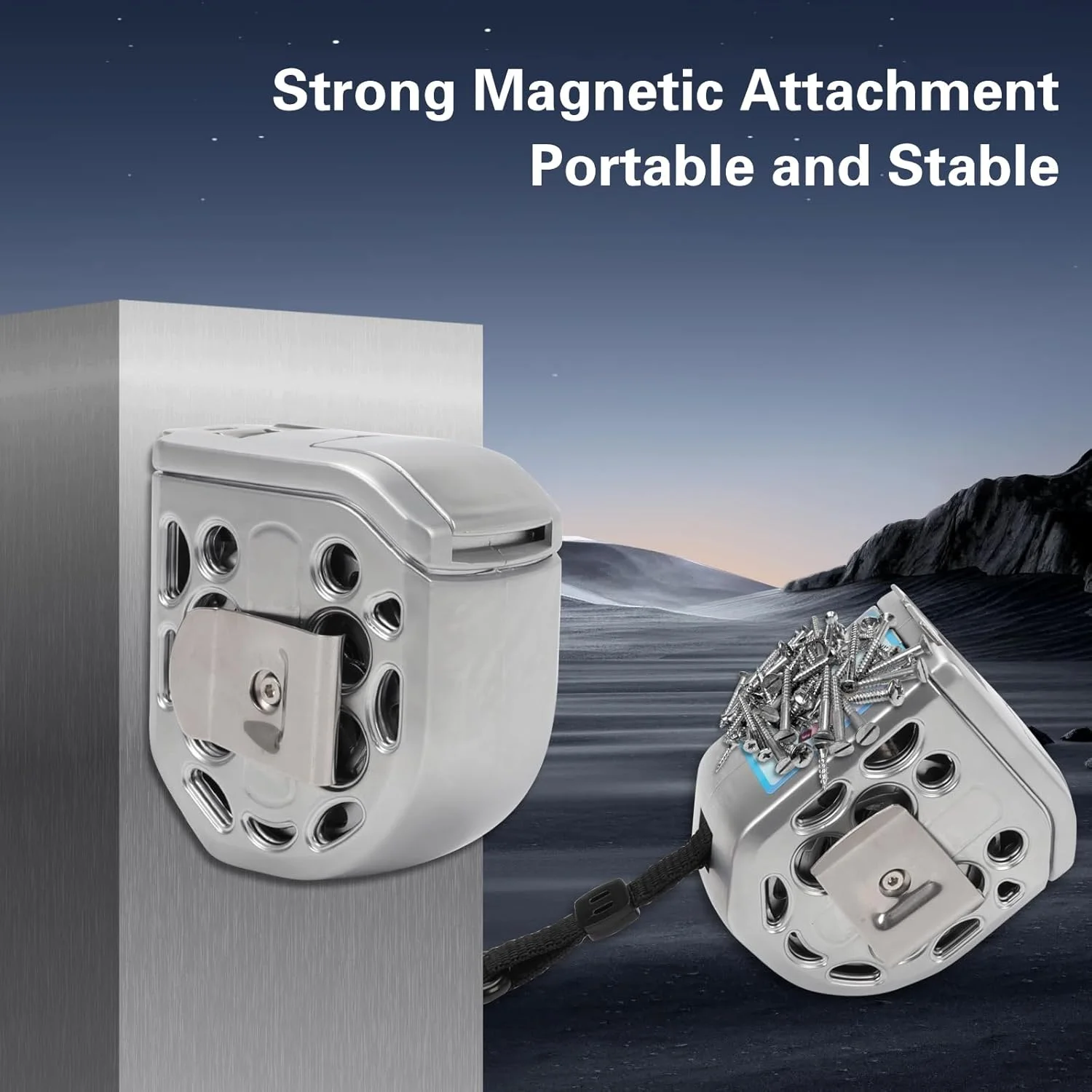 متر نواری استیل ضد زنگ، متر با مقیاس دو طرفه، متر نواری جمع شونده برای مصارف خانگی، کشاورزی، صنعتی و نجاری (7.5 متر)