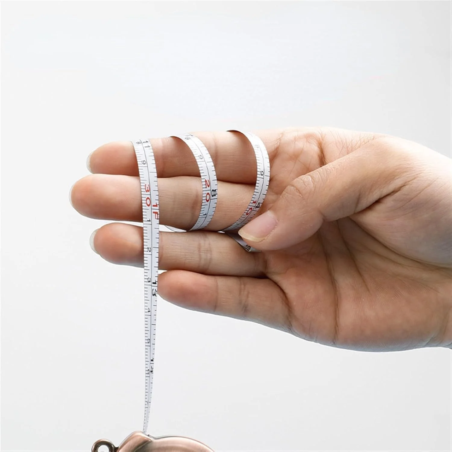 جاکلیدی متر نواری VFNRESW، متر نواری کوچک فلزی هدیه (آبی تیره)