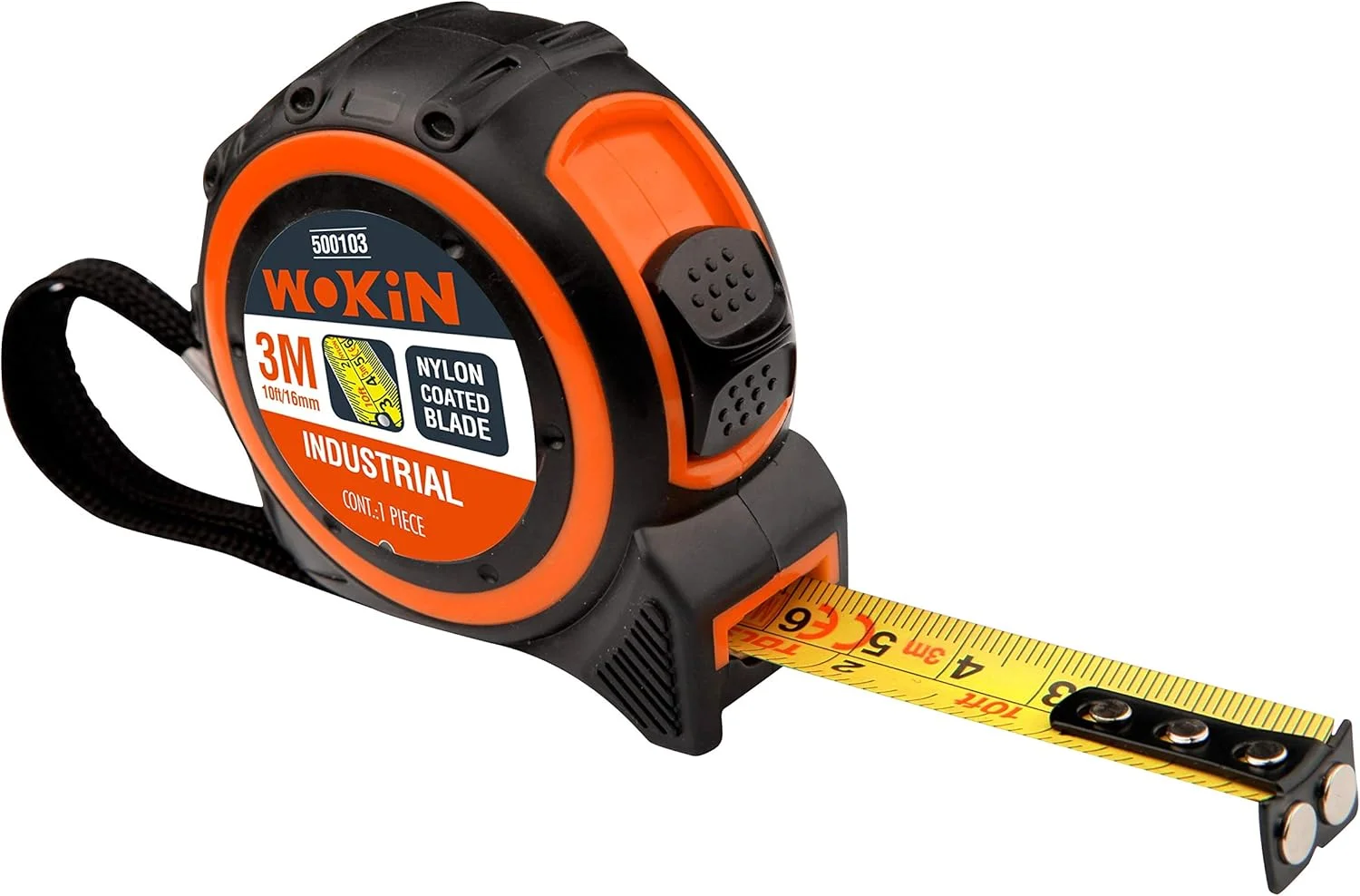 متر صنعتی 5 متری WOKIN با بدنه ABS و اتصال مغناطیسی