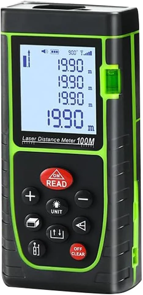 فاصله یاب لیزری دیجیتال BEONE، 40 متری، متر نواری، محاسبه گر مساحت و حجم