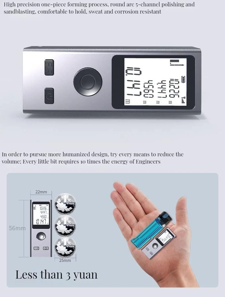 متر لیزری کوچک 30 متری Omana، دستگاه اندازه گیری هوشمند، قابل حمل، فاصله یاب دیجیتال، شارژ USB، دستی قابل شارژ متر لیزری کوچک 30 متری Omana، دستگاه اندازه گیری هوشمند، قابل حمل، فاصله یاب دیجیتال، شارژ USB، دستی قابل شارژ