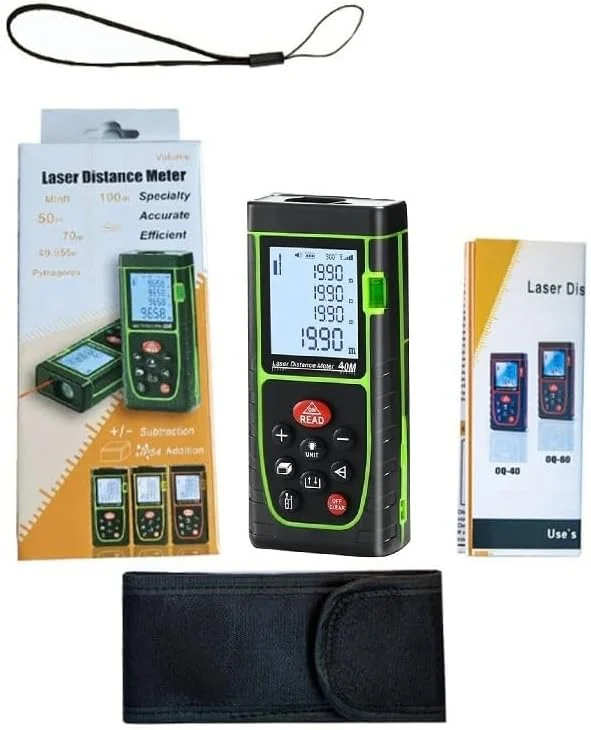 متر لیزری دیجیتال 40 متری، ابزار اندازه گیری مساحت و حجم