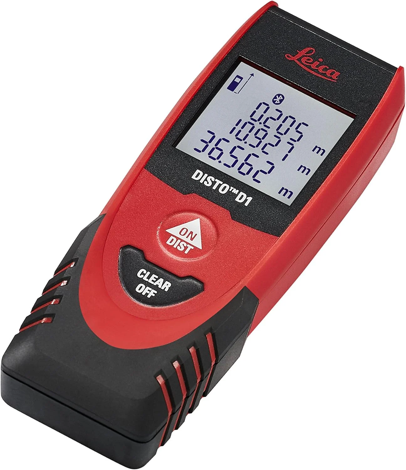 متر لیزری Leica DISTO D1 با برد 36 متر و بلوتوث 4.0، مشکی/قرمز