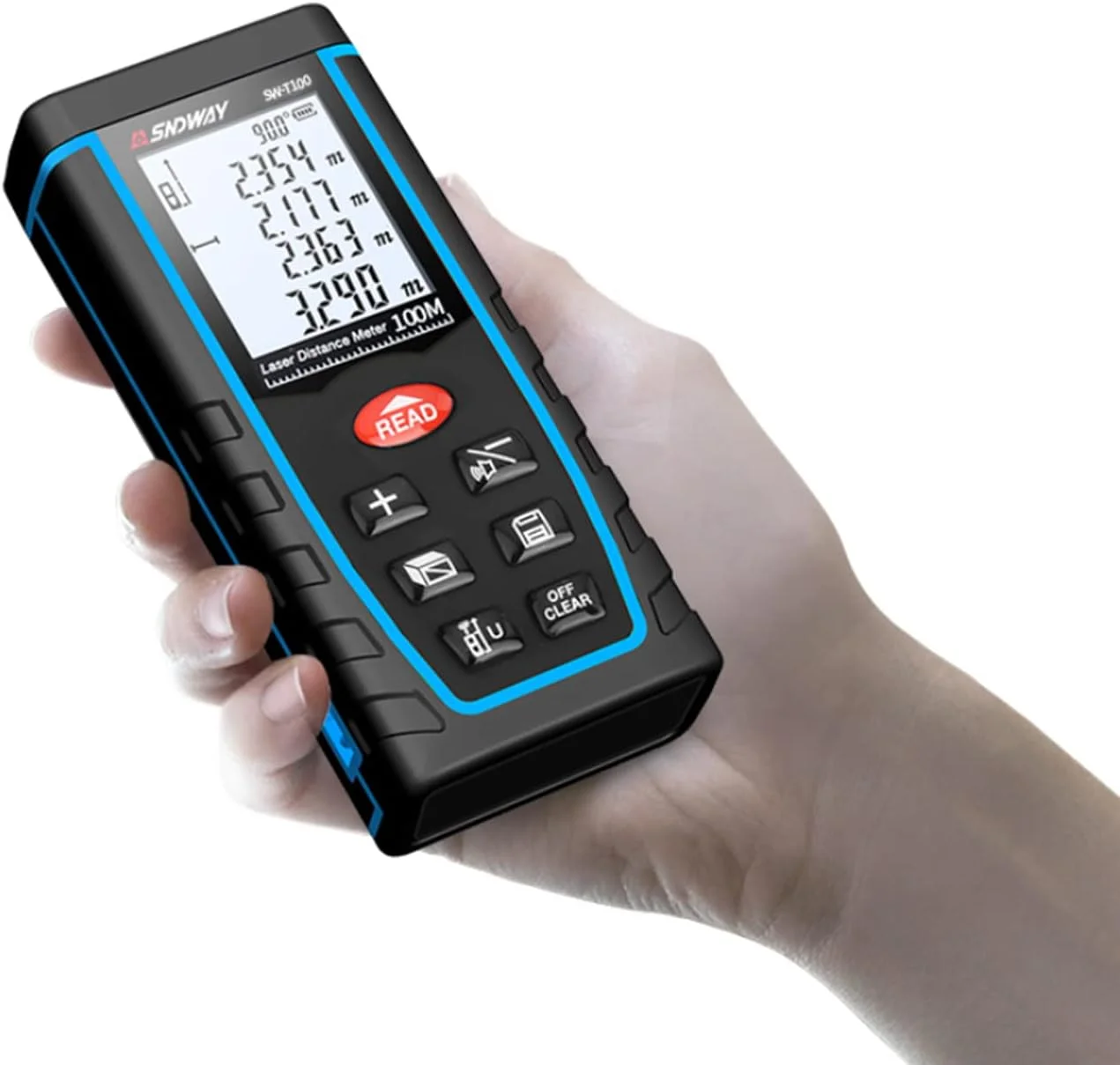 متر لیزری SKEIDO، ابزار اندازه گیری فاصله 100 متری، متر دیجیتال کوچک لیزری مدل SW-T100