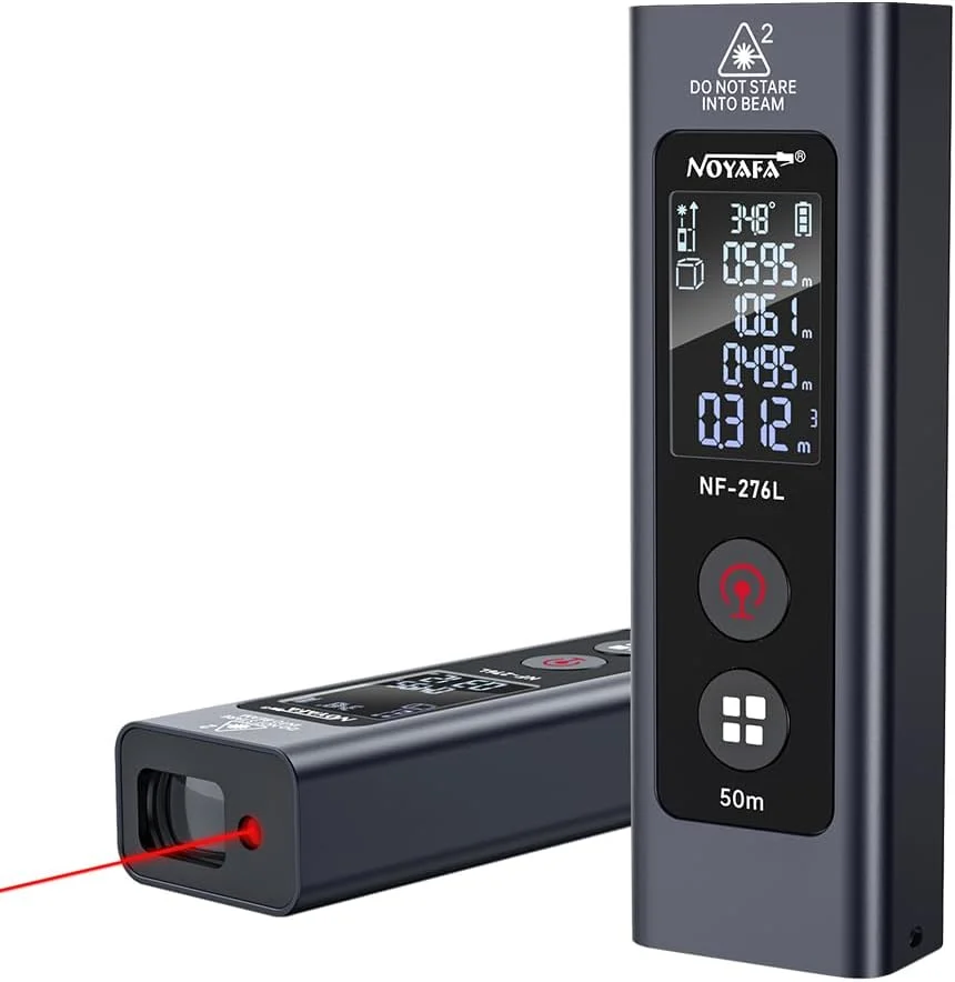 متر لیزری دیجیتال با شارژ Type-C، برد 50 متر، دقت ±1.5 میلیمتر، متر لیزری دستی LCD کوچک، ابزار اندازهگیری فاصله/مساحت/حجم/فیثاغورث، تعویض واحد متر لیزری دیجیتال با شارژ Type-C، برد 50 متر، دقت ±1.5 میلیمتر، متر لیزری دستی LCD کوچک، ابزار اندازهگیری فاصله/مساحت/حجم/فیثاغورث، تعویض واحد