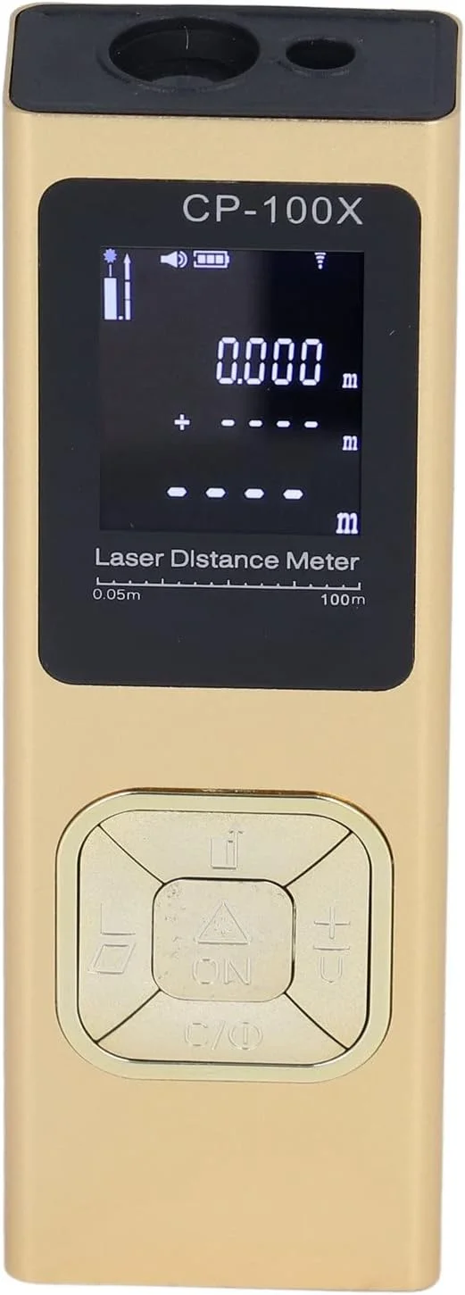 متر لیزری فاصله یاب 01 02 015، 100 متری، ابزار اندازه گیری لیزری با قابلیت تغییر واحد فوت/اینچ/متر، ضد آب، اندازه گیری دستی دیجیتال با بند برای فضای داخلی متر لیزری فاصله یاب 01 02 015، 100 متری، ابزار اندازه گیری لیزری با قابلیت تغییر واحد فوت/اینچ/متر، ضد آب، اندازه گیری دستی دیجیتال با بند برای فضای داخلی