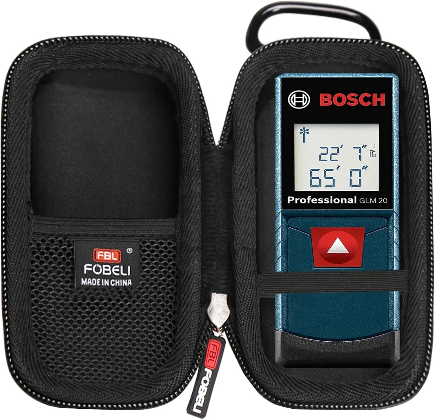 کیف محافظ سخت FBLFOBELI برای دستگاه اندازه گیری فاصله لیزری بوش GLM 20 Compact Blaze 65'