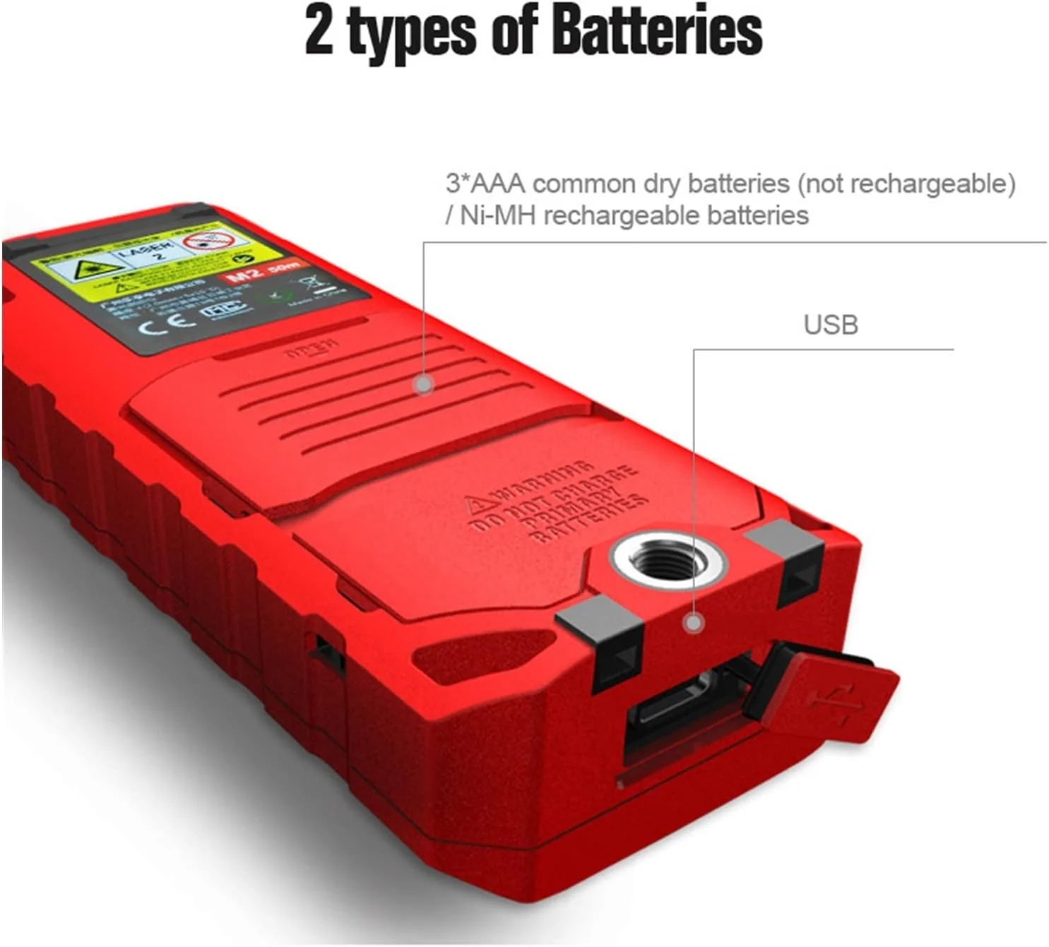 متر لیزری قابل شارژ با برد 50، 70، 100 و 120 متر، ابزار اندازه گیری زاویه، دقت بالا
