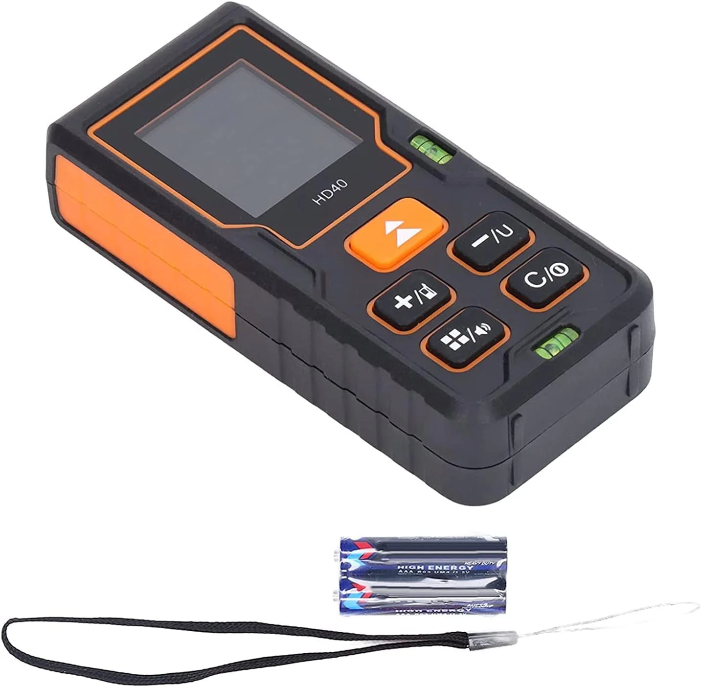 متر لیزری فاصله یاب، متر لیزری اندازه گیری فاصله، 40 متری قابل حمل، ابزار نمایشگر دیجیتال، برای دکوراسیون ساختمانی