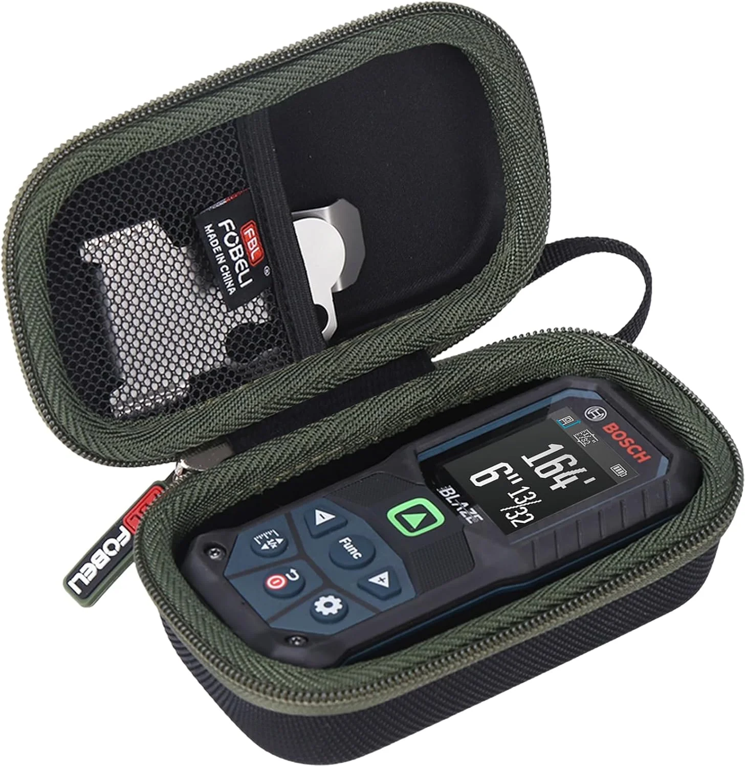 کیف سخت FBLFOBELI برای دستگاه اندازه گیری لیزری بوش GLM165-25G با پرتو سبز، GLM165-27CGL با برد 165 فوت