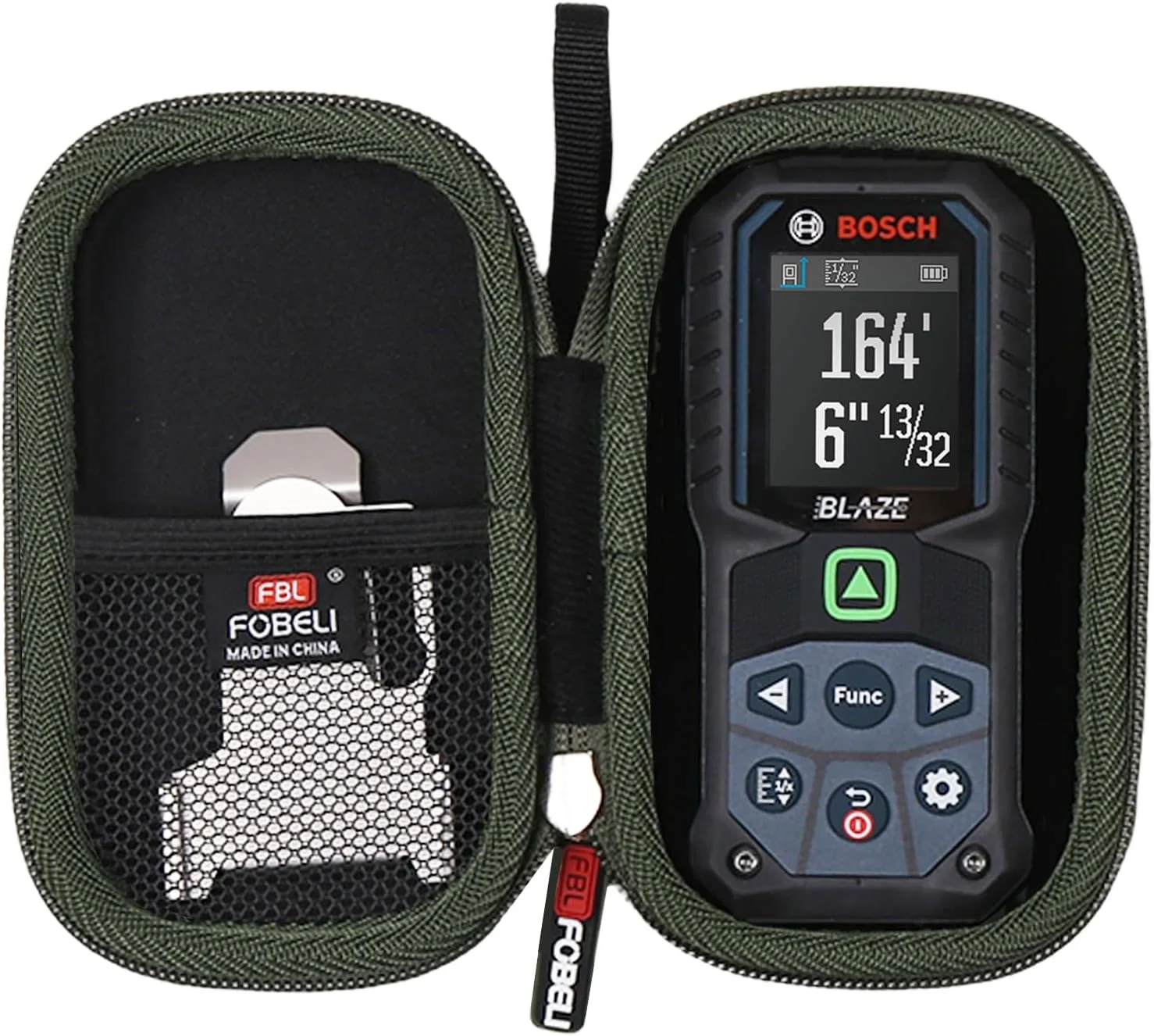 کیف سخت FBLFOBELI برای دستگاه اندازه گیری لیزری بوش GLM165-25G با پرتو سبز، GLM165-27CGL با برد 165 فوت کیف سخت FBLFOBELI برای دستگاه اندازه گیری لیزری بوش GLM165-25G با پرتو سبز، GLM165-27CGL با برد 165 فوت