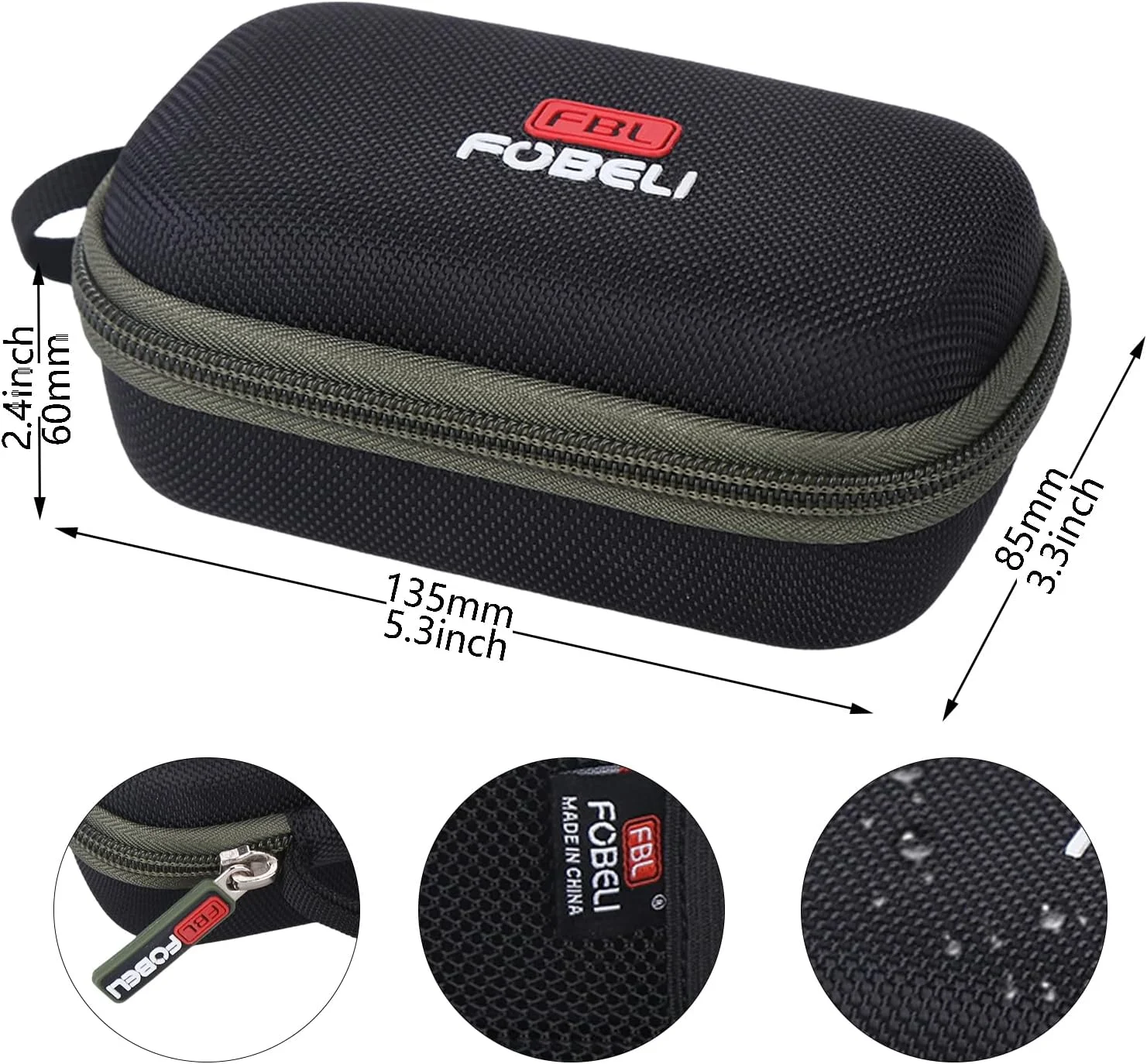 کیف سخت FBLFOBELI برای دستگاه اندازه گیری لیزری بوش GLM165-25G با پرتو سبز، GLM165-27CGL با برد 165 فوت کیف سخت FBLFOBELI برای دستگاه اندازه گیری لیزری بوش GLM165-25G با پرتو سبز، GLM165-27CGL با برد 165 فوت