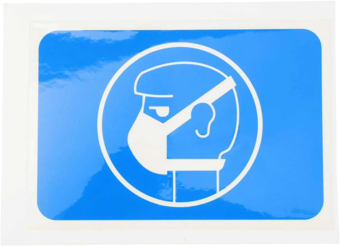 برچسب علامت مورد نیاز برای استفاده از پوشش صورت، برچسب علامت بیمارستان عمومی، برچسب هشدار ایمنی برای فروشگاه، دفتر، بیمارستان