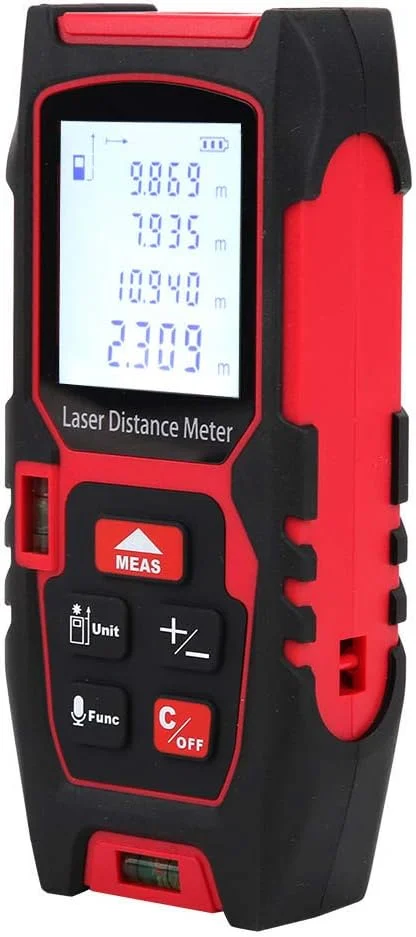 متر لیزری مادون قرمز، فناوری لیزر دقیق، ارتفاع سنج قابل حمل، دقت بالای اندازه گیری داخلی، دستگاه اندازه گیری فاصله لیزری (60 متر) متر لیزری مادون قرمز، فناوری لیزر دقیق، ارتفاع سنج قابل حمل، دقت بالای اندازه گیری داخلی، دستگاه اندازه گیری فاصله لیزری (60 متر)