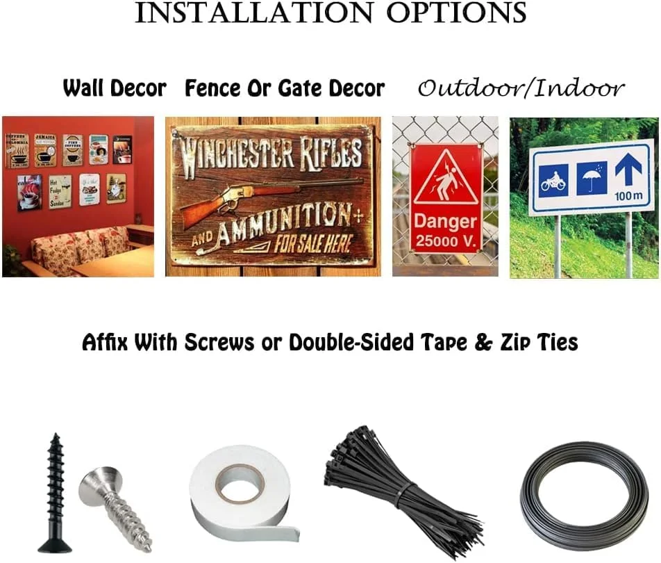 تابلو فلزی احتیاط خطر ایمنی هشدار، مناسب برای استفاده در فضای داخلی و خارجی، 20x30 سانتی متر