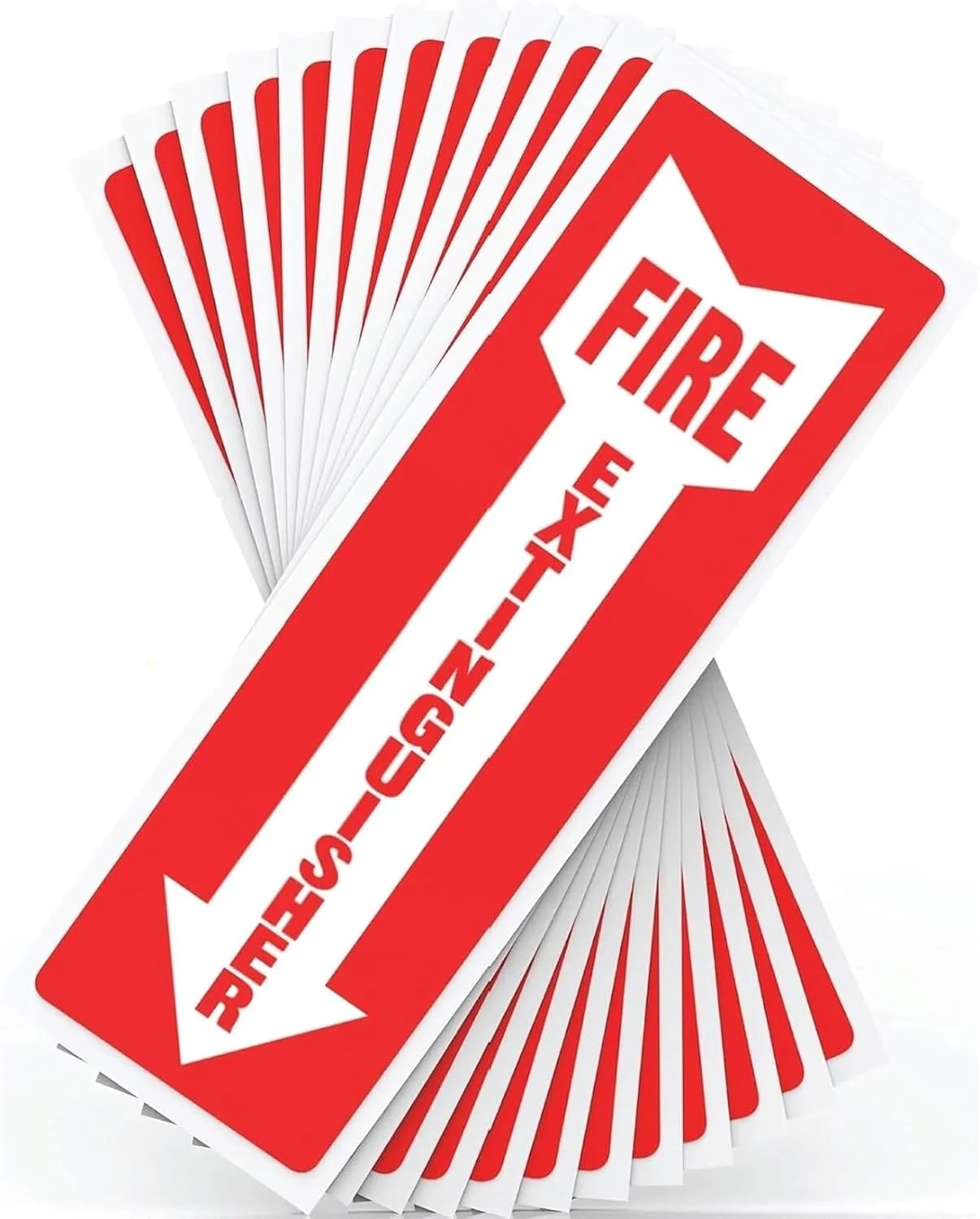 مجموعه 12 عددی علامت کپسول آتش نشانی فروشگاه سفید - علائم برچسب ایمن - رنگ های قرمز و سفید روشن - چسب بادوام، مقاوم در برابر آب و هوا و محافظت شده در برابر اشعه ماوراء بنفش - ایده آل برای خانه، دفتر یا قایق
