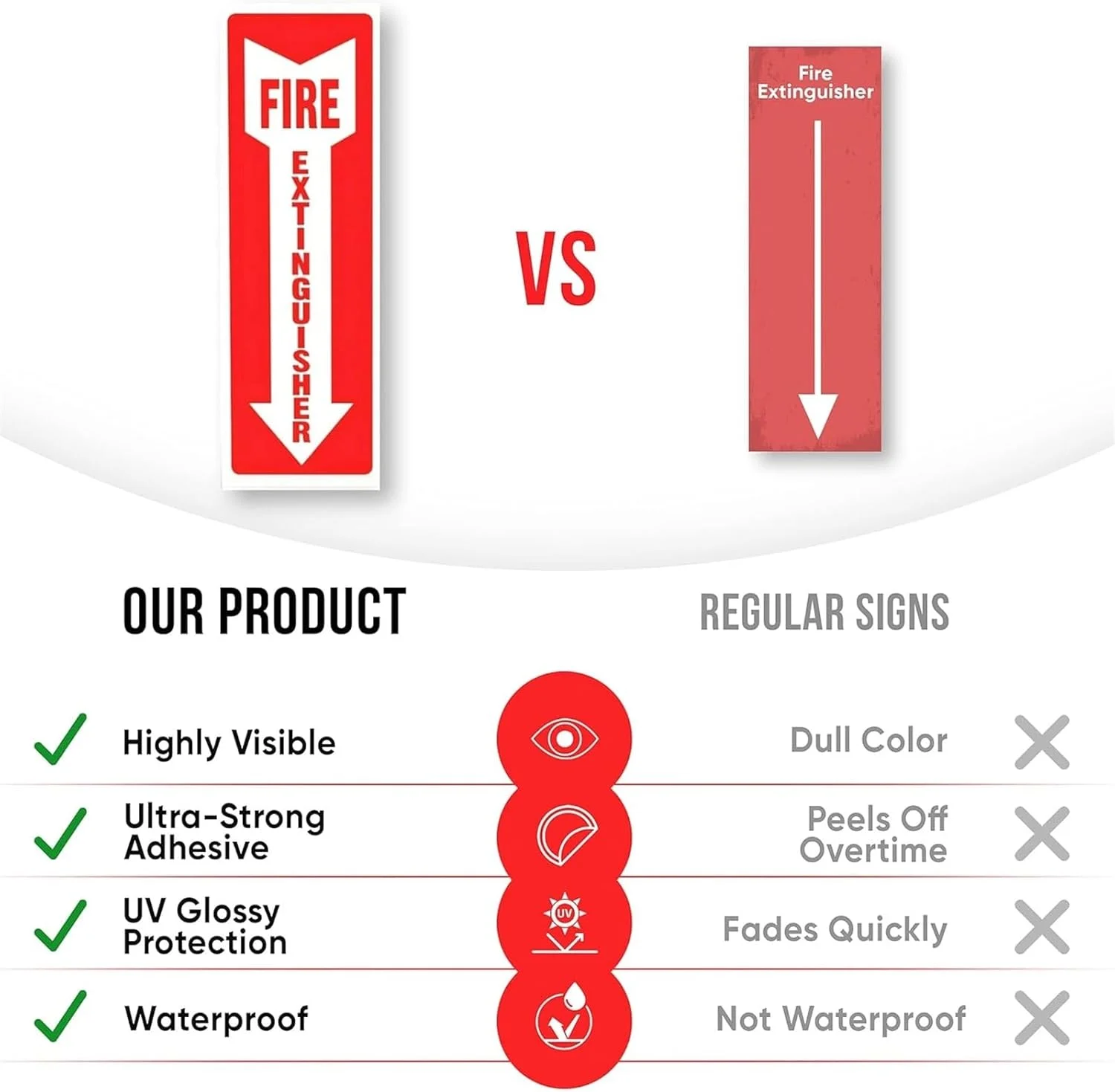 مجموعه 12 عددی علامت کپسول آتش نشانی فروشگاه سفید - علائم برچسب ایمن - رنگ های قرمز و سفید روشن - چسب بادوام، مقاوم در برابر آب و هوا و محافظت شده در برابر اشعه ماوراء بنفش - ایده آل برای خانه، دفتر یا قایق مجموعه 12 عددی علامت کپسول آتش نشانی فروشگاه سفید - علائم برچسب ایمن - رنگ های قرمز و سفید روشن - چسب بادوام، مقاوم در برابر آب و هوا و محافظت شده در برابر اشعه ماوراء بنفش - ایده آل برای خانه، دفتر یا قایق