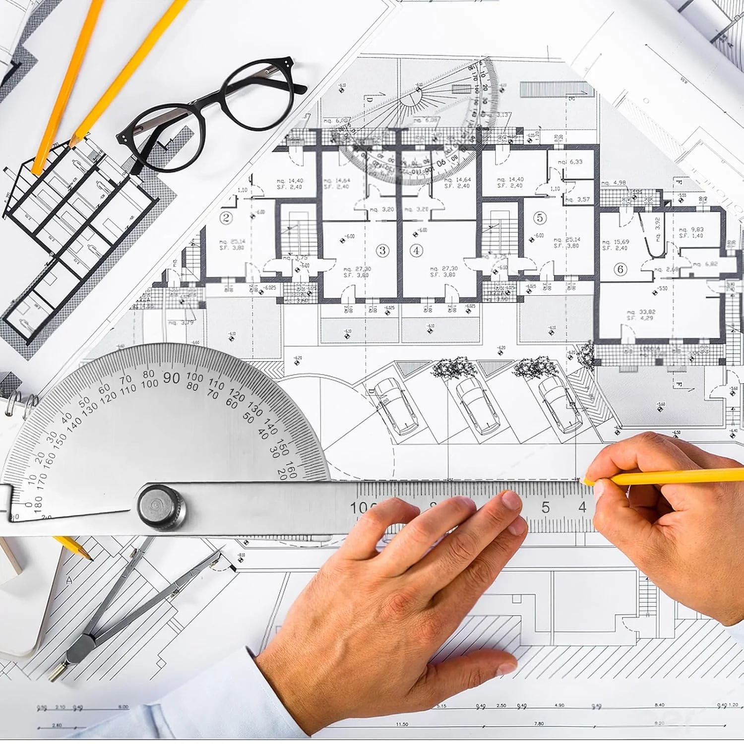 گونیا و خط کش زاویه یاب 2 در 1 نالاینا، گونیا استیل ضد زنگ، ابزار اندازه گیری زاویه برای نجاری، نقاشی، طراحی، اندازه گیری، زاویه سنج جهانی