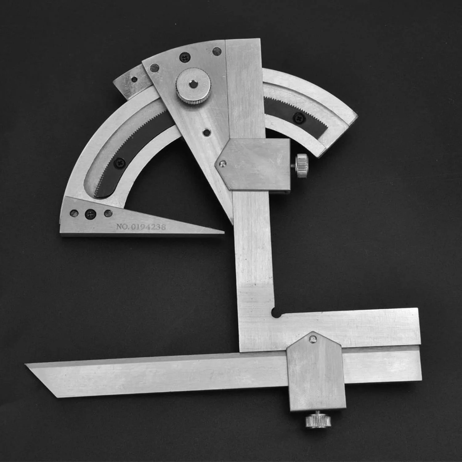 زاویه سنج جهانی فافیسی، خط کش فولادی، زاویه یاب، ابزار اندازه گیری 0-320 درجه