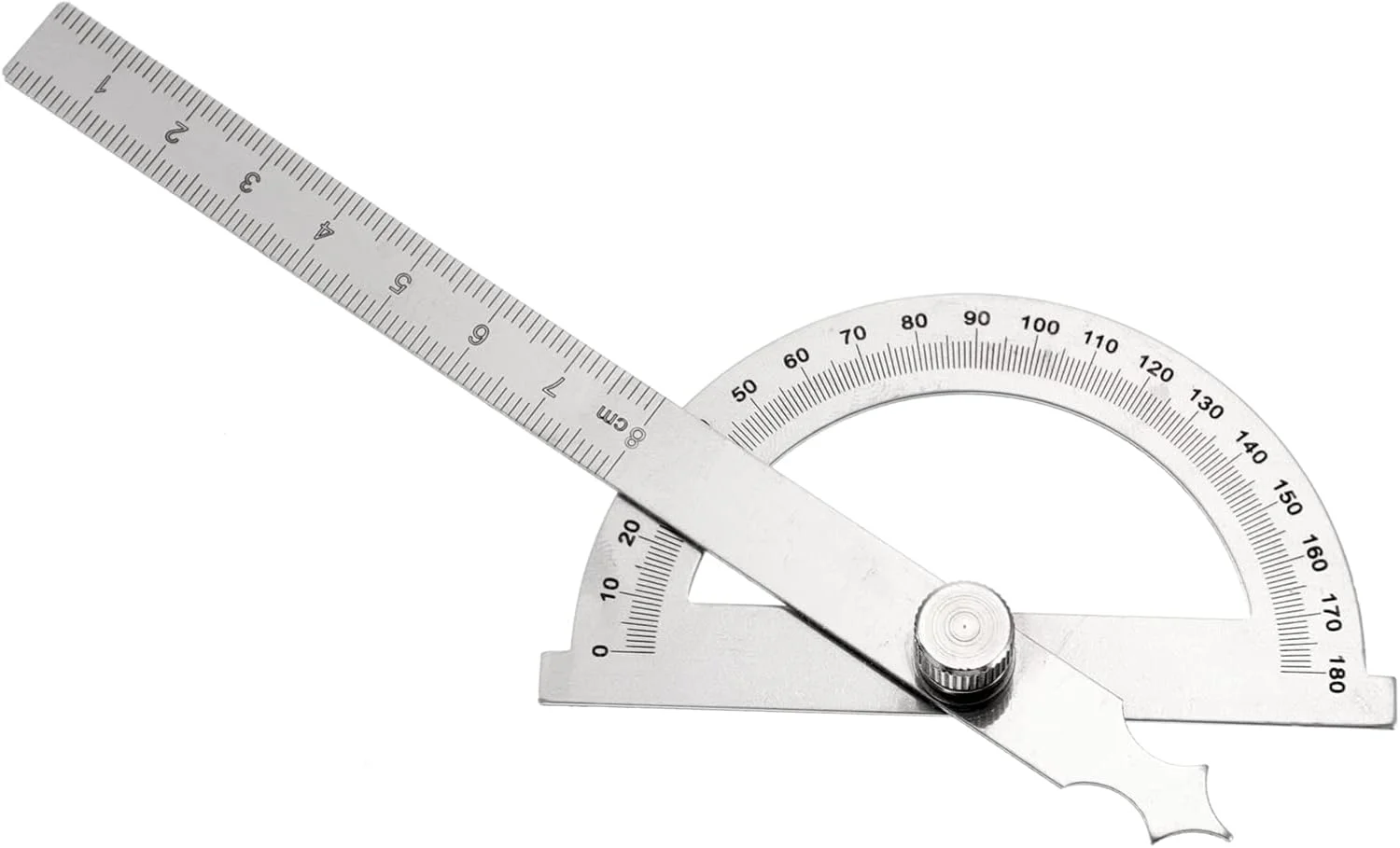 2 عدد زاویه یاب نقاله، نقاله زاویه یاب استیل ضد زنگ، نقاله بازوی چرخشی، بازوی چرخشی 0-
