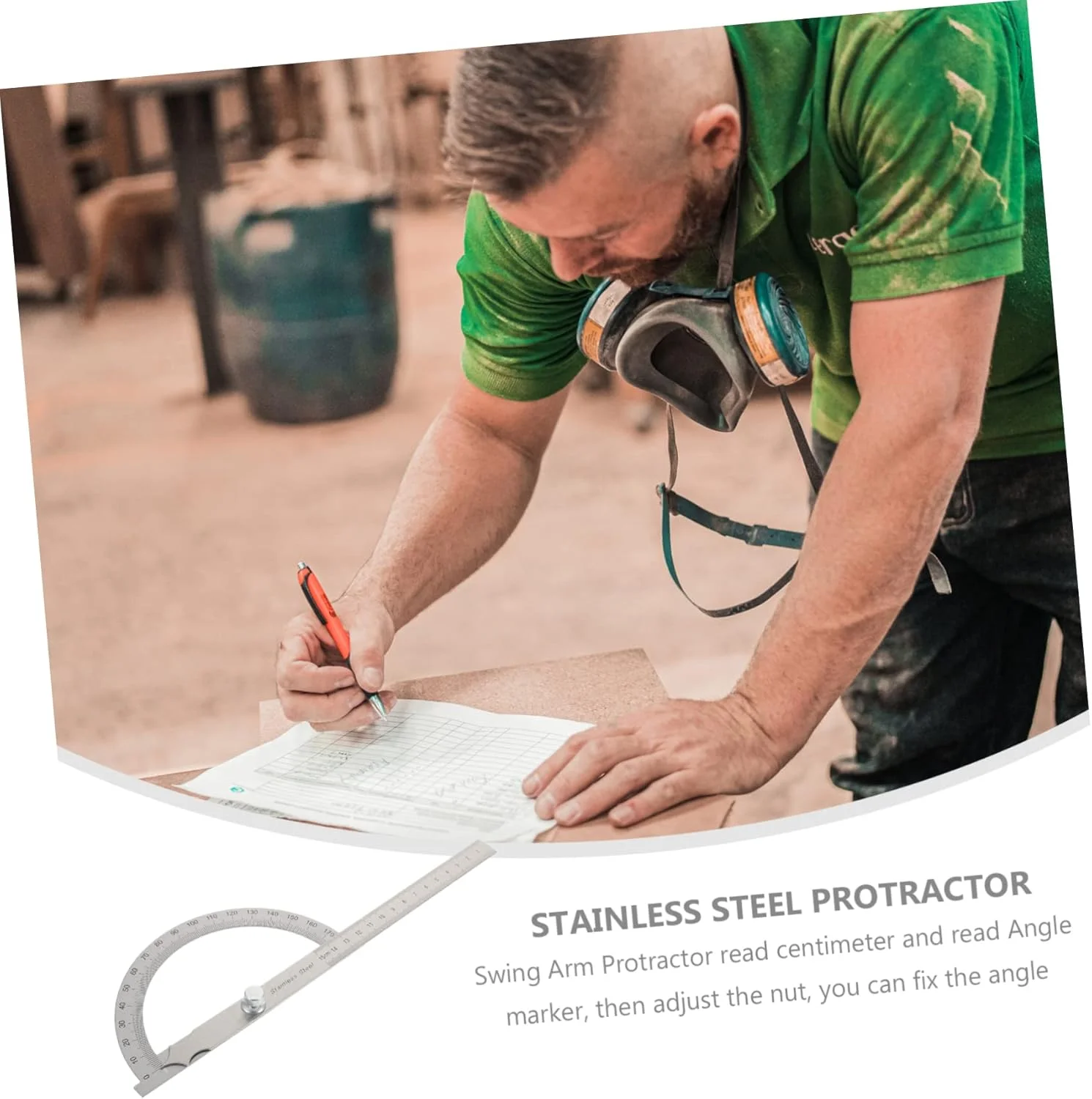 نقاله دیجیتال نقاله استیل ضد زنگ 180 ابزار اندازه گیری نقاله فلزی سر مربعی نقاله زاویه ای نقاله سر گرد زاویه یاب گونیومتر نقاله