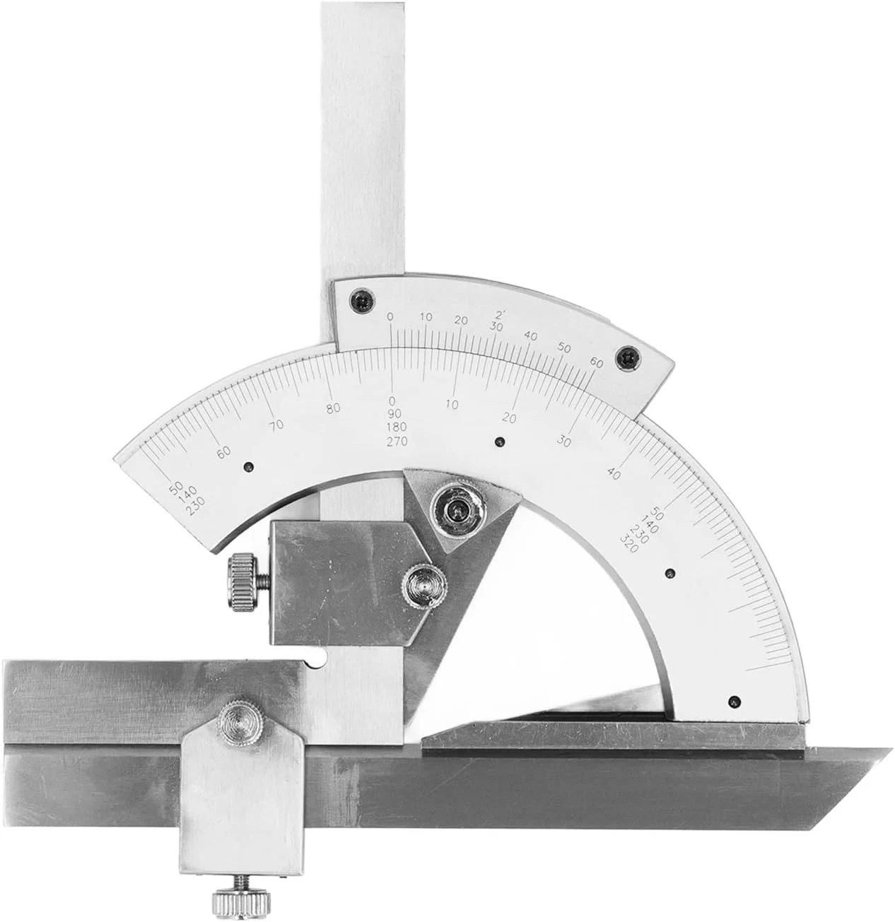 زاویه سنج و نقاله 0-320 درجه، ابزار اندازه گیری زاویه دیجیتال جهانی، ابزار نجاری (نوع دقیق استیل ضد زنگ)