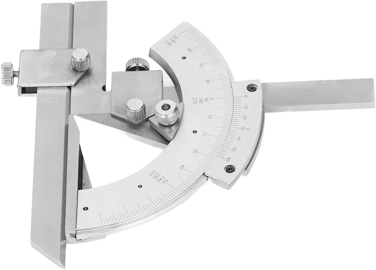 زاویه سنج و نقاله 0-320 درجه، ابزار اندازه گیری زاویه دیجیتال جهانی، ابزار نجاری (نوع دقیق استیل ضد زنگ)