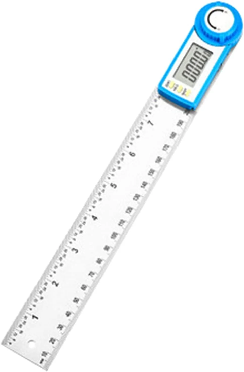 زاویه سنج دیجیتال و نقاله استیل، اره فارسی بر، خط کش و نقاله 2 در 1، علامت گذاری دوگانه، ابزار اندازه گیری زاویه 360 درجه، محدوده 20 سانتی متر، 30 سانتی متر، 50 سانتی متر برای نجاری