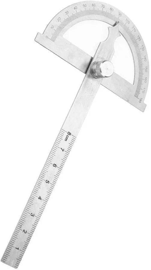 نقاله استیل ضد زنگ، خط کش نقاله 2 در 1، خط کش زاویه یاب، مجموعه نقاله و خط کش، زاویه یاب دیجیتال برای اندازه گیری زاویه