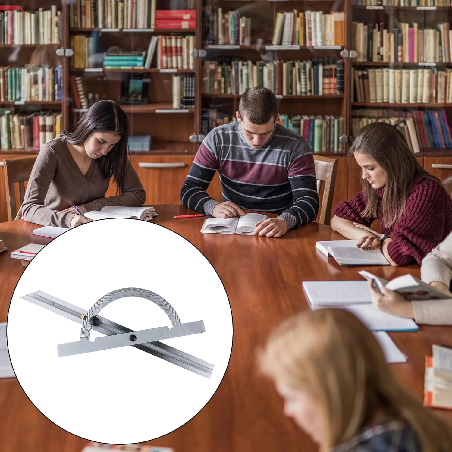 نقاله فولادی کربنی 10 اینچی 170 درجه ای، خط کش زاویه قابل تنظیم، ابزار اندازه گیری زوایا برای نجاری