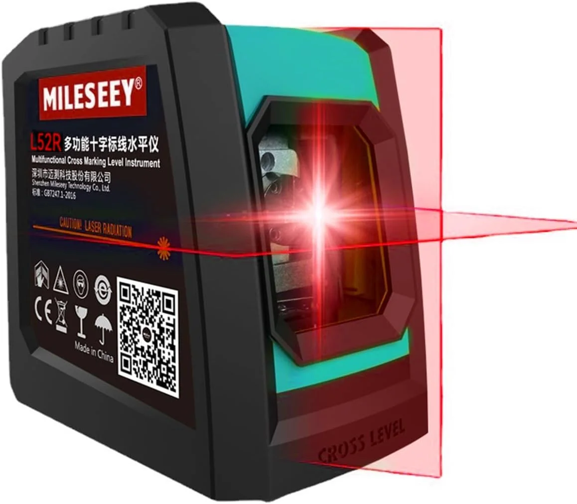 تراز لیزری مایلسی | تراز حرفه ای 2 خط عمودی متقاطع با باتری و سه پایه | مدل L52R تراز لیزری مایلسی | تراز حرفه ای 2 خط عمودی متقاطع با باتری و سه پایه | مدل L52R