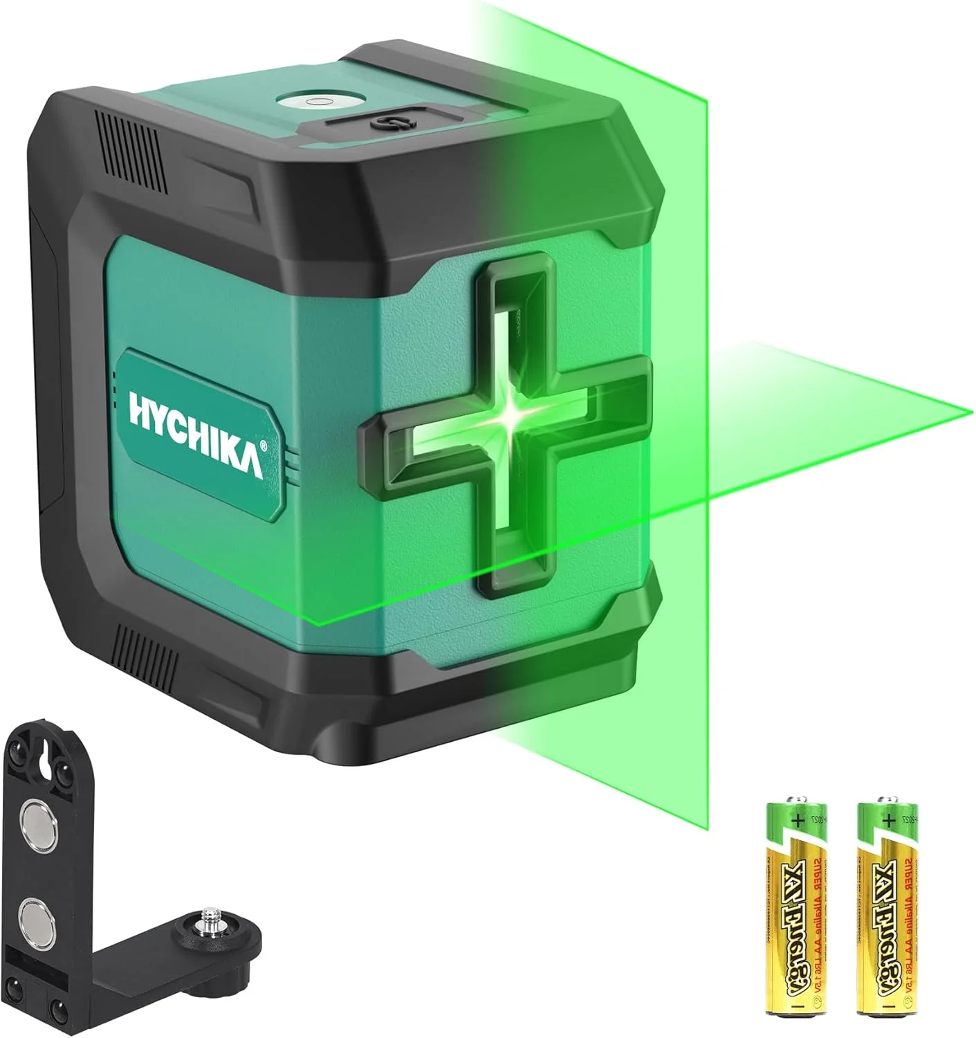 تراز لیزری خودتراز HYCHIKA، 15 متر، تراز لیزری سبز با 3 سطح تنظیم روشنایی، براکت مغناطیسی و 2 عدد باتری AA، مناسب برای استفاده در داخل و خارج از منزل، دکوراسیون، DIY تراز لیزری خودتراز HYCHIKA، 15 متر، تراز لیزری سبز با 3 سطح تنظیم روشنایی، براکت مغناطیسی و 2 عدد باتری AA، مناسب برای استفاده در داخل و خارج از منزل، دکوراسیون، DIY