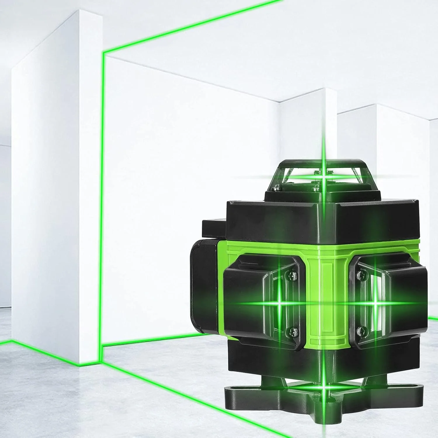 تراز لیزری چند منظوره Obery 4D 16 خطی، دستگاه خودتراز 3 درجه، ابزار تراز باتری لیتیومی قابل شارژ USB با خطوط شیب افقی عمودی تراز لیزری چند منظوره Obery 4D 16 خطی، دستگاه خودتراز 3 درجه، ابزار تراز باتری لیتیومی قابل شارژ USB با خطوط شیب افقی عمودی