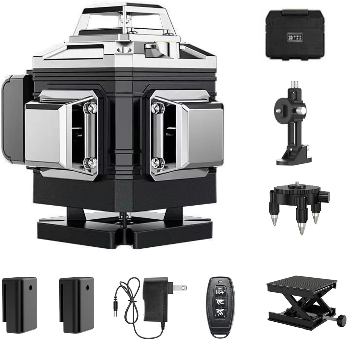 تراز لیزری خودتراز MOTIM، لیزر خطی افقی/عمودی 360 درجه 4 بعدی با کنترل از راه دور، کیت ابزار تراز لیزری 16 خطی با پرتو سبز برای کاشی کاری، ساخت و ساز کف، آویزان کردن تصاویر تراز لیزری خودتراز MOTIM، لیزر خطی افقی/عمودی 360 درجه 4 بعدی با کنترل از راه دور، کیت ابزار تراز لیزری 16 خطی با پرتو سبز برای کاشی کاری، ساخت و ساز کف، آویزان کردن تصاویر