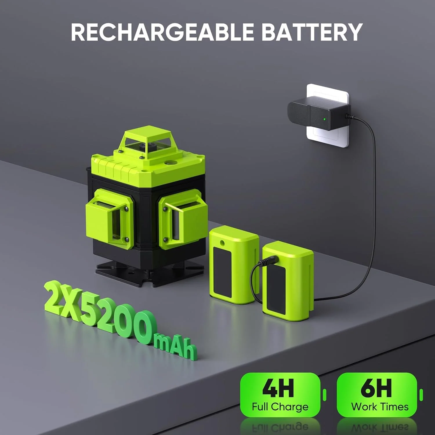 تراز لیزری 4D با قابلیت خودترازی 360 درجه، 4x360° خط لیزر متقاطع برای پروژه های ساختمانی، نوسازی، کاشی کف با 2 باتری، کنترل از راه دور با روشنایی قابل تنظیم، جعبه ابزار قابل حمل تراز لیزری 4D با قابلیت خودترازی 360 درجه، 4x360° خط لیزر متقاطع برای پروژه های ساختمانی، نوسازی، کاشی کف با 2 باتری، کنترل از راه دور با روشنایی قابل تنظیم، جعبه ابزار قابل حمل