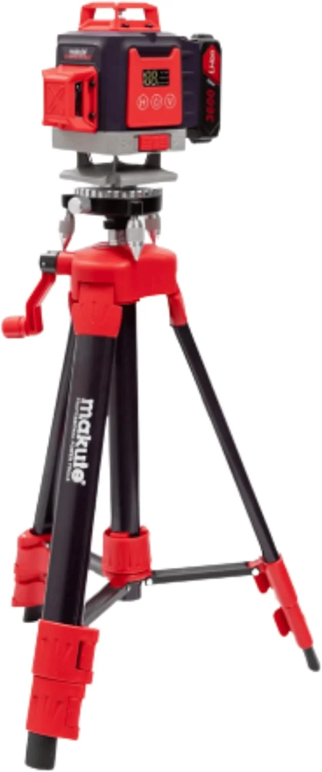 تراز لیزری 4 بعدی 16 خطی ماکیتا CLL111-16J با نور سبز، خودتراز 360 درجه، 2 باتری 3600 میلی آمپر، سه پایه، کیف، ابزار دقیق برای ساخت و ساز، کاشی کاری، نجاری