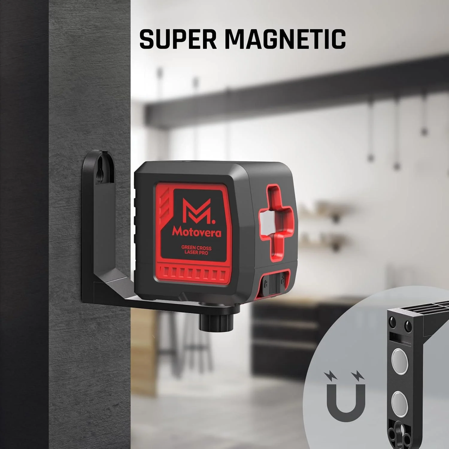 تراز لیزری Motovera، 30 متر، تراز خودکار خطی سبز، 4 تنظیم روشنایی، حالت دستی و پالس، ضد آب IP54 به همراه کیف حمل و باتری تراز لیزری Motovera، 30 متر، تراز خودکار خطی سبز، 4 تنظیم روشنایی، حالت دستی و پالس، ضد آب IP54 به همراه کیف حمل و باتری
